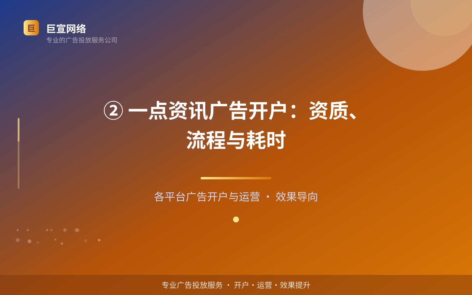 ② 一点资讯广告开户：资质、流程与耗时（服务内容介绍）